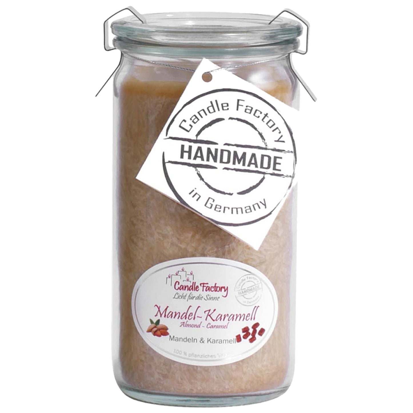 3er Set Mini Jumbo "Vanille Macadamia, Mandel Karamell, French Vanilla", Sterarin