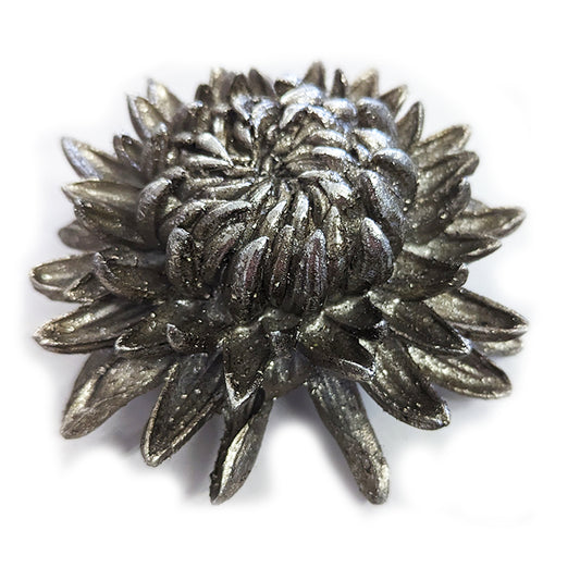 Chrysantheme, Polyresin, BxLxH 10,5x10,4x4,5 cm