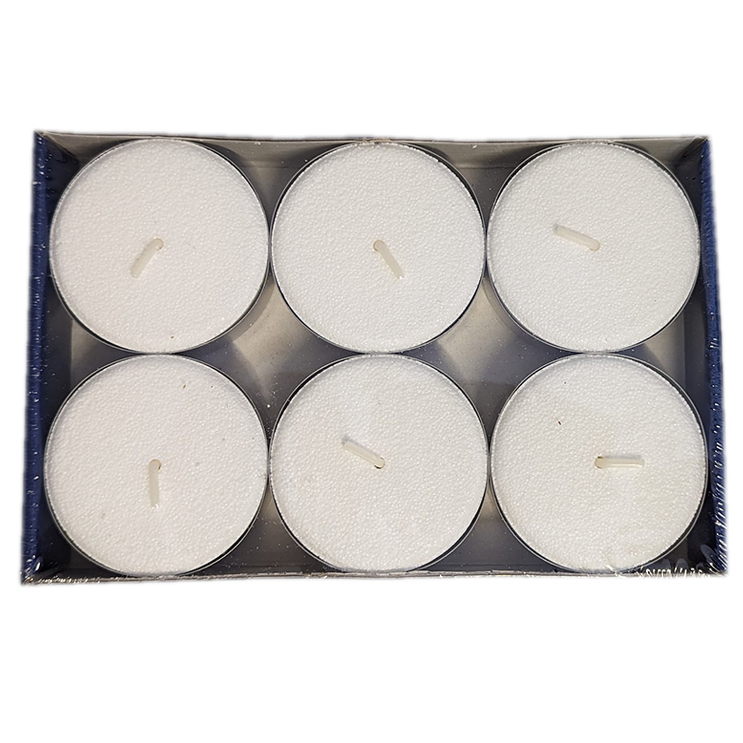 6er Pack ASP Maxi-Teelichte, 100 % Stearin, Ø 5,8 cm, weiß
