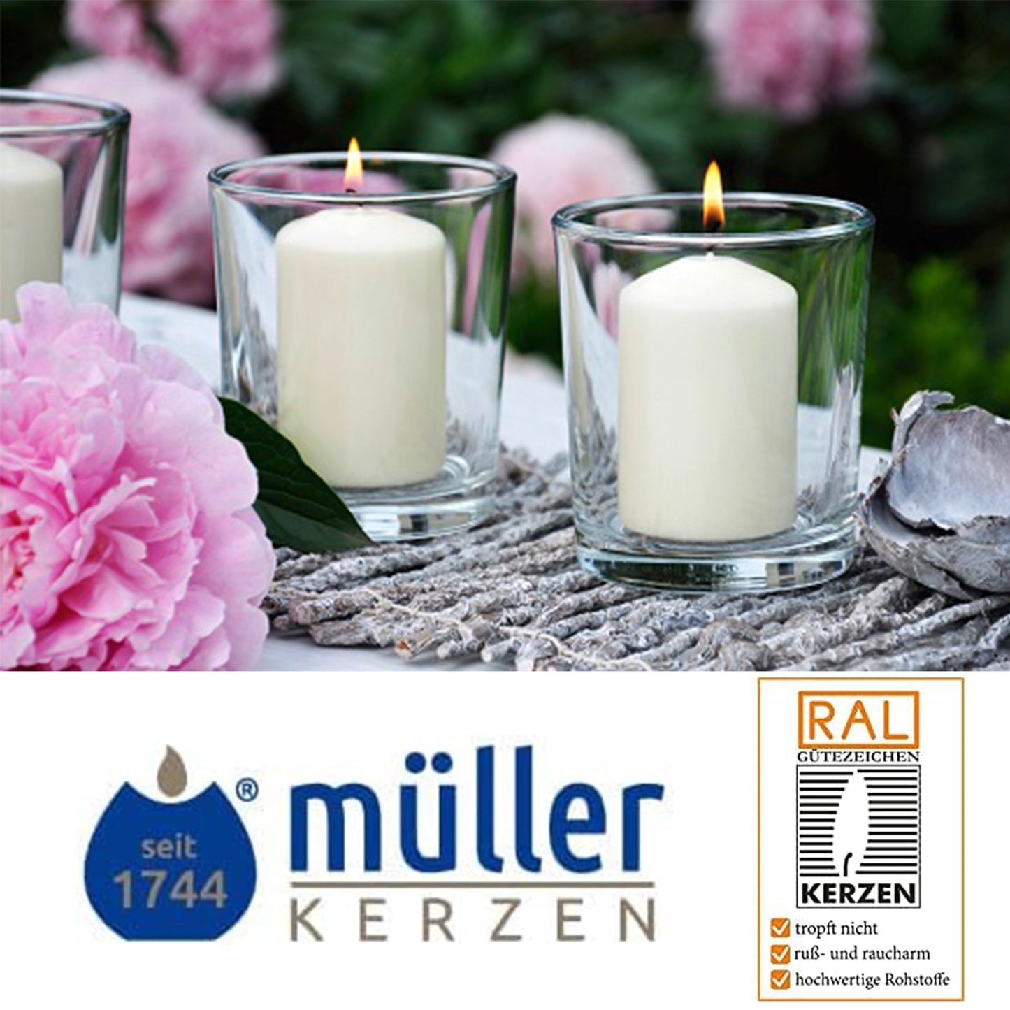 Müller Duft-Teelichte, 24 Stk, Lavendel Fields