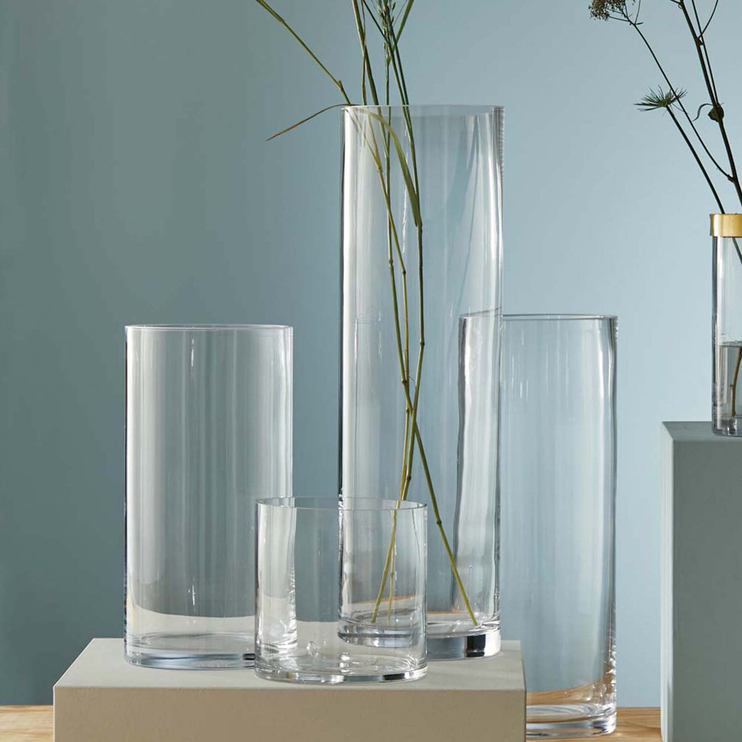 Lotta Zylinder Vase, aus Glas, HxB 15 x 10 cm