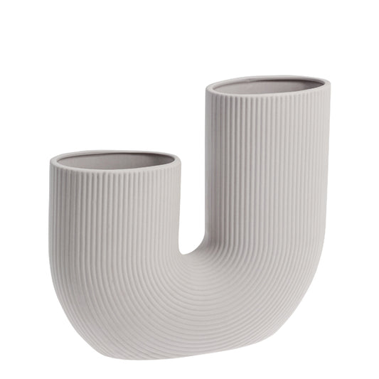 B-WARE Stravalla Vase, Keramik, BxHxT, H 32 cm, grau