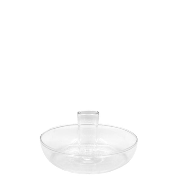 Skensta Kerzenhalter aus Glas, Ø 13 x H 7 cm, klar