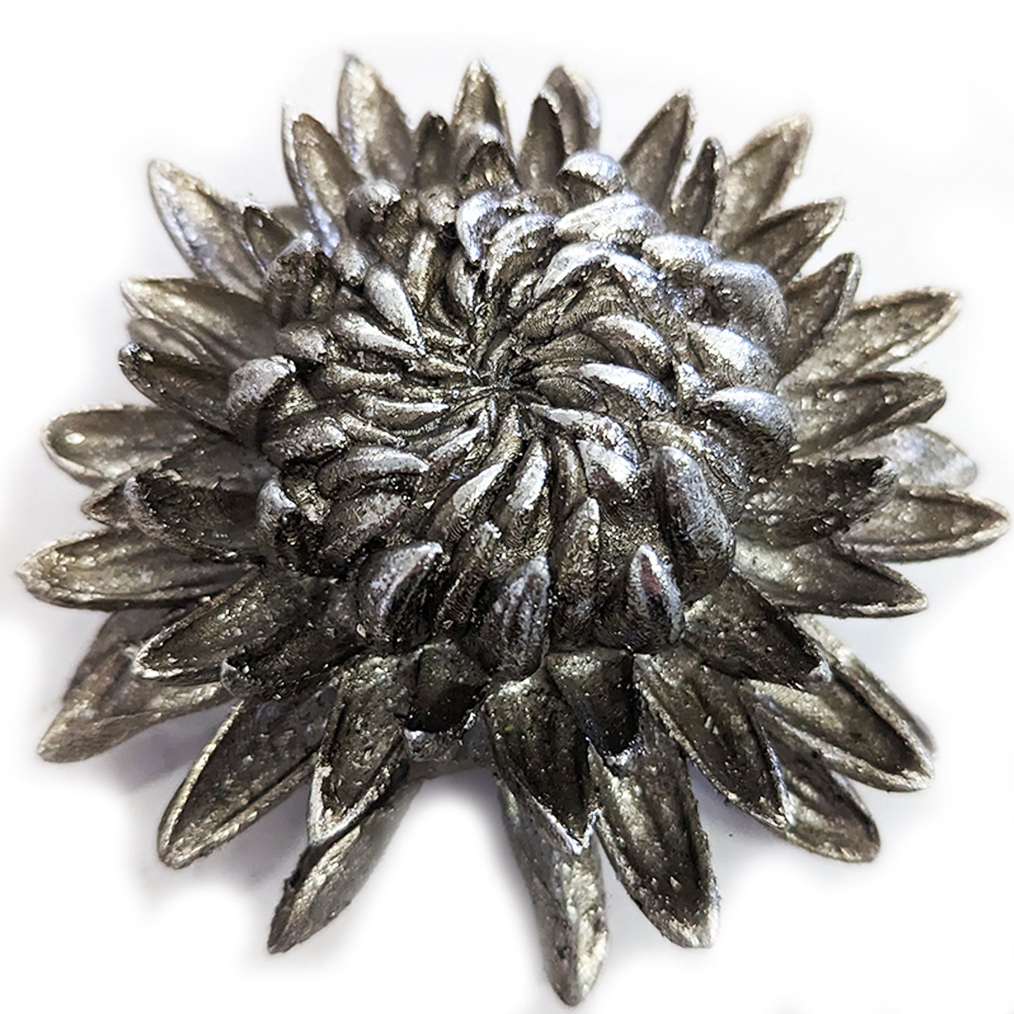 Chrysantheme, Polyresin, BxLxH 10,5x10,4x4,5 cm