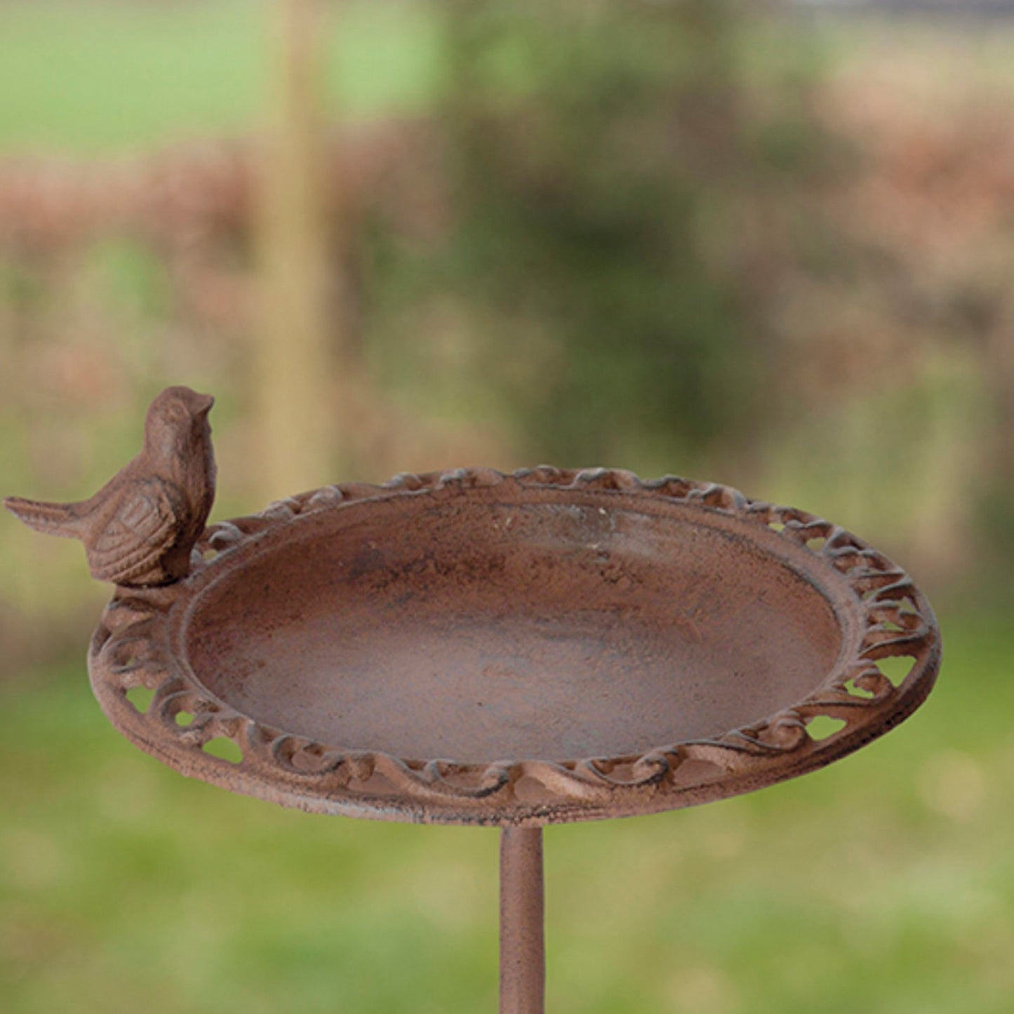 Vogeltränke auf Fuß stehend, Ø 38,5 cm, antikbraun
