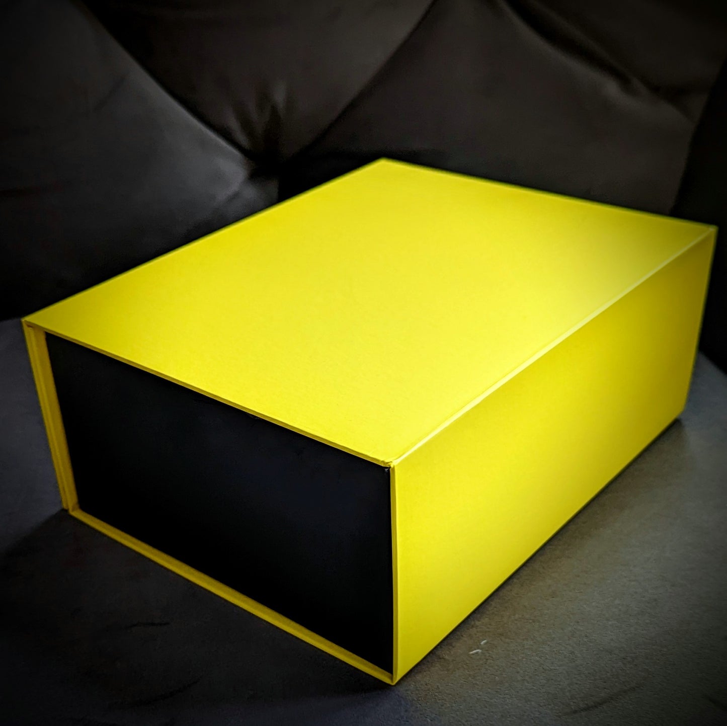 2er Pack Geschenkbox / Ordnungsbox, gelb