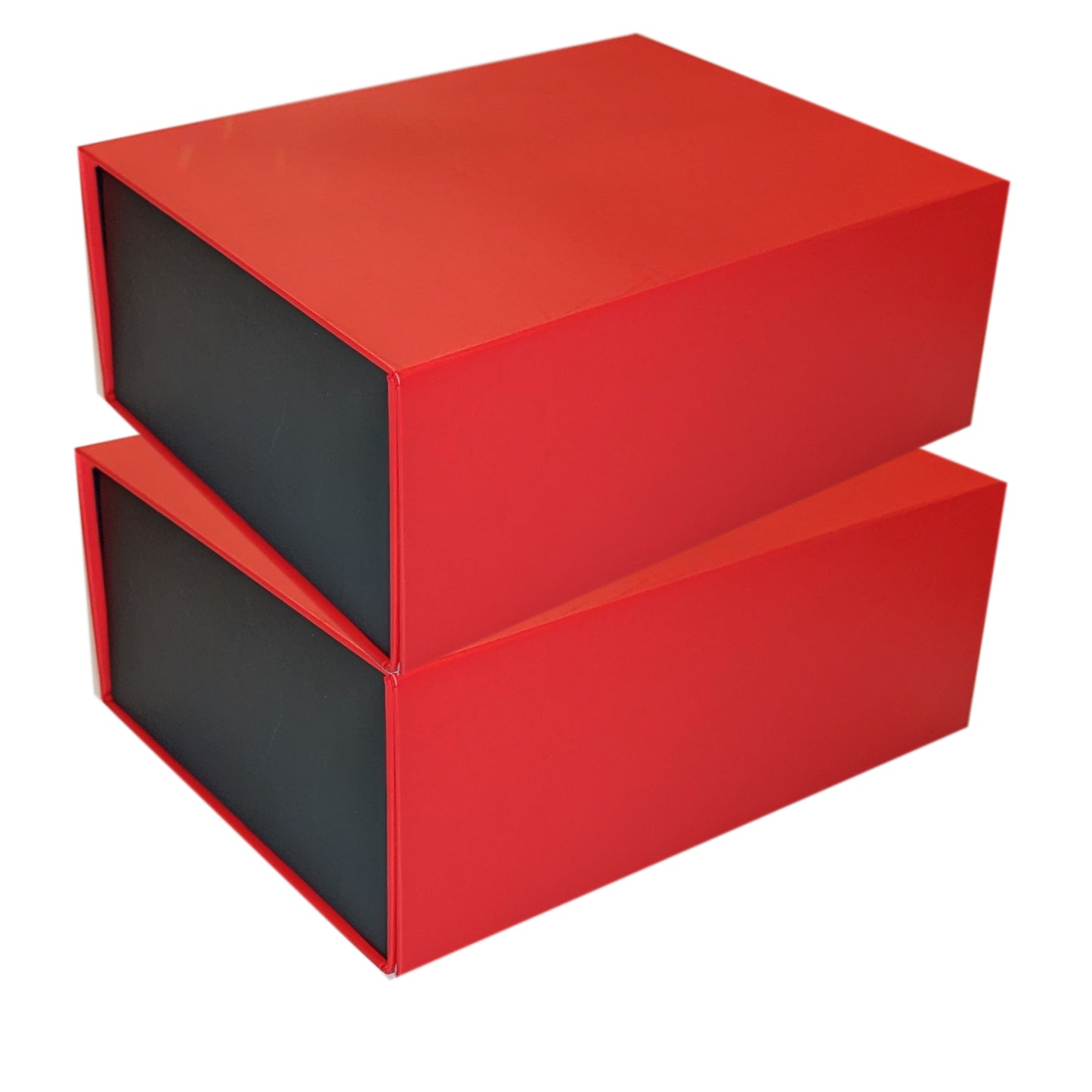 2er Pack Geschenkbox / Ordnungsbox, rot