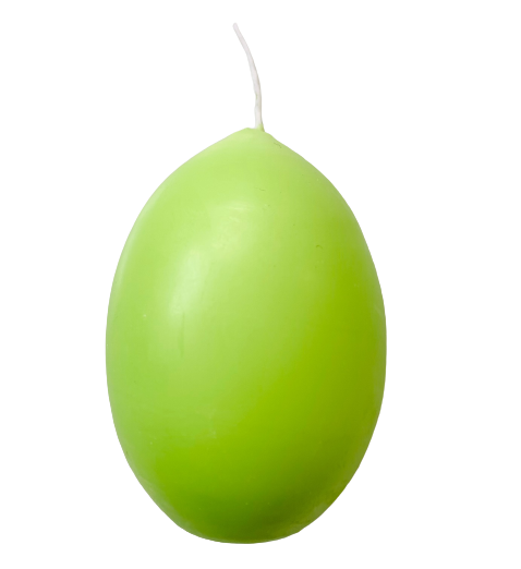 Eierkerze, Osterei, 6,1 x 4,4 cm, apfelgrün